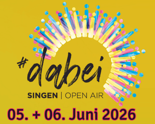 Titelgrafik #dabei open air – das Chorfestival zum Mitmachen