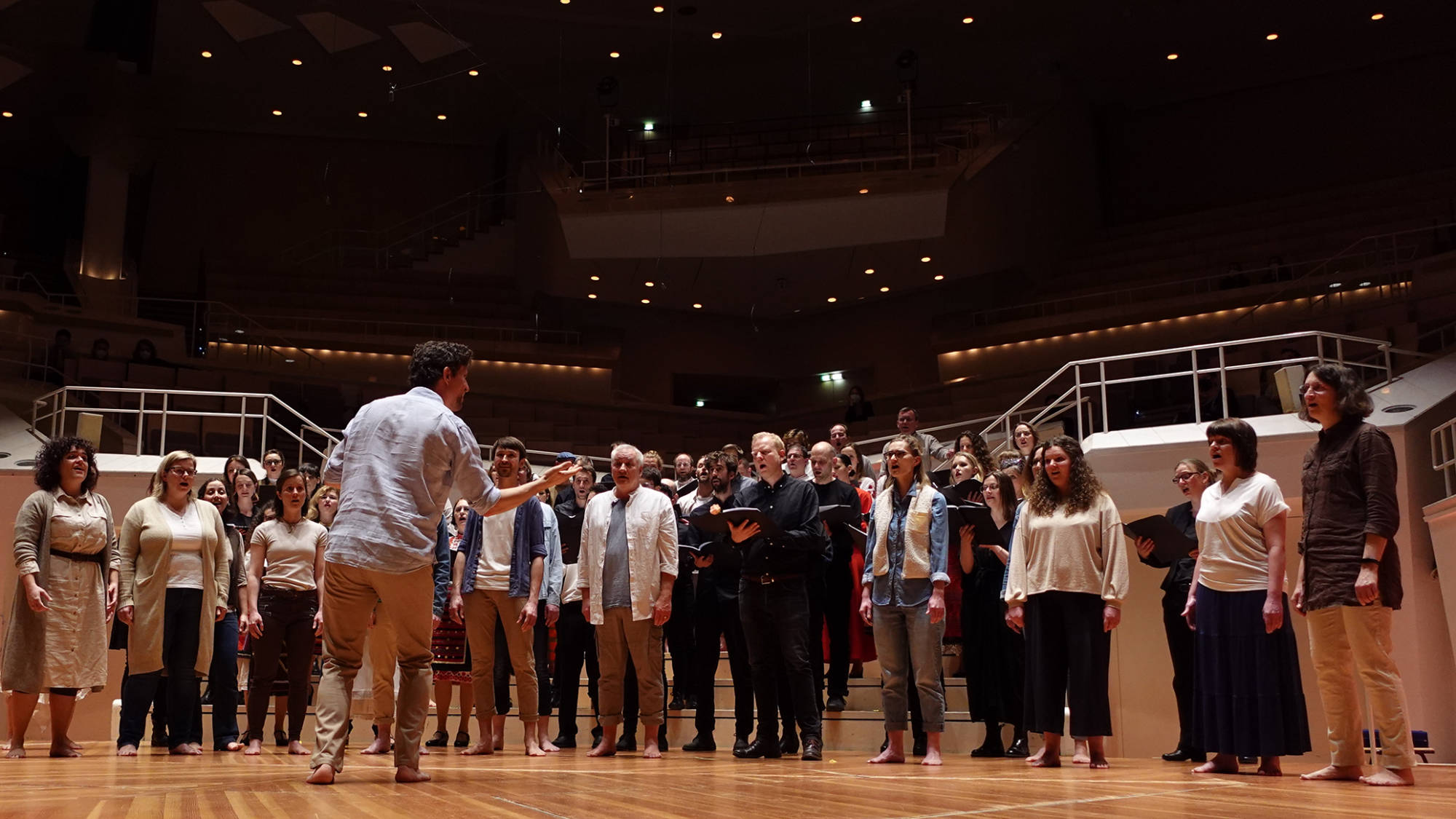 acapella Chor tonraumfünf10 gemeinsam mit den Chören BulCanto und Coro Contrapunto bei der Sonntagskonzertreihe im Kammermusiksaal der Berliner Philharmonie
